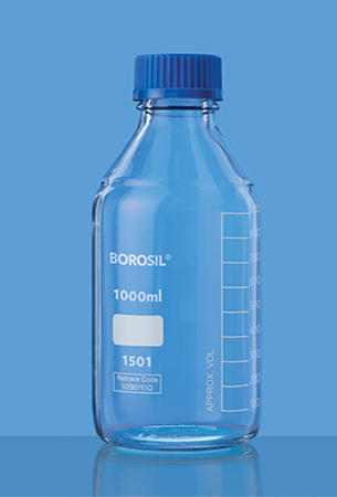 Borosil® Clear Reagent Bottles with Stoppers - 500 mL - 24/29 - CS/10 –  Foxx Life Sciences